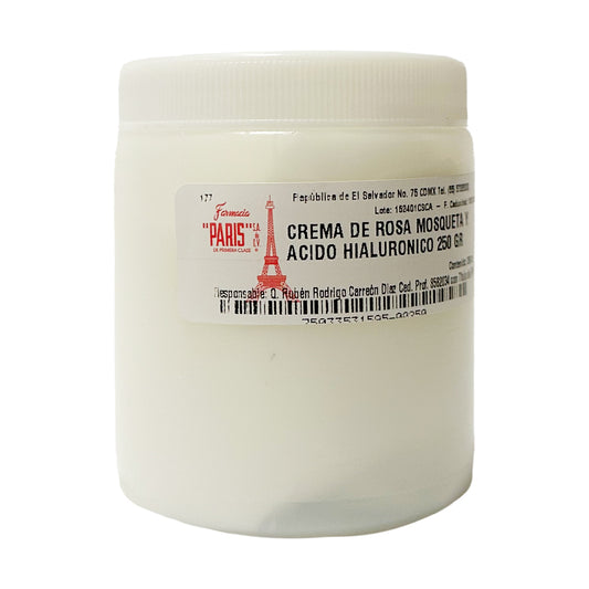 Crema de Rosa Mosqueta y Ácido Hialurónico 250 g