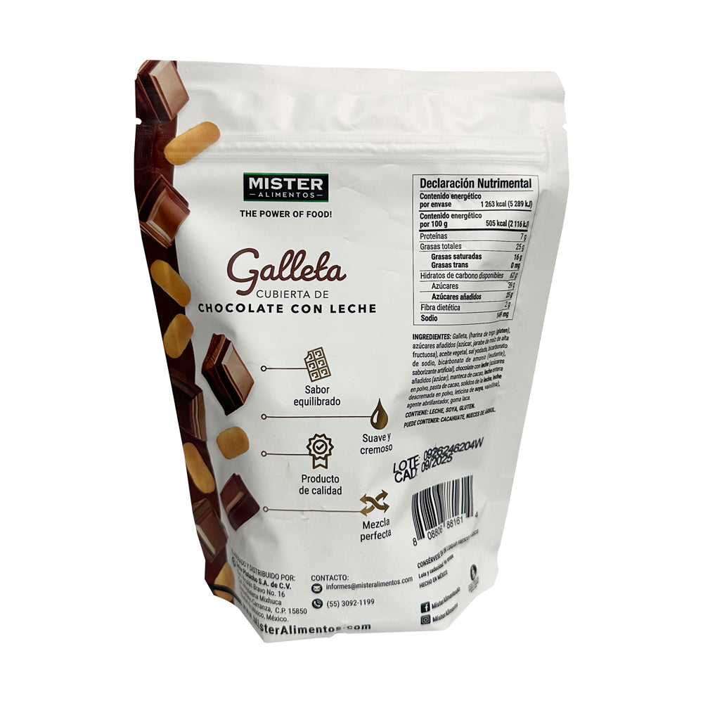 MISTER galleta con chocolate con leche 250 g