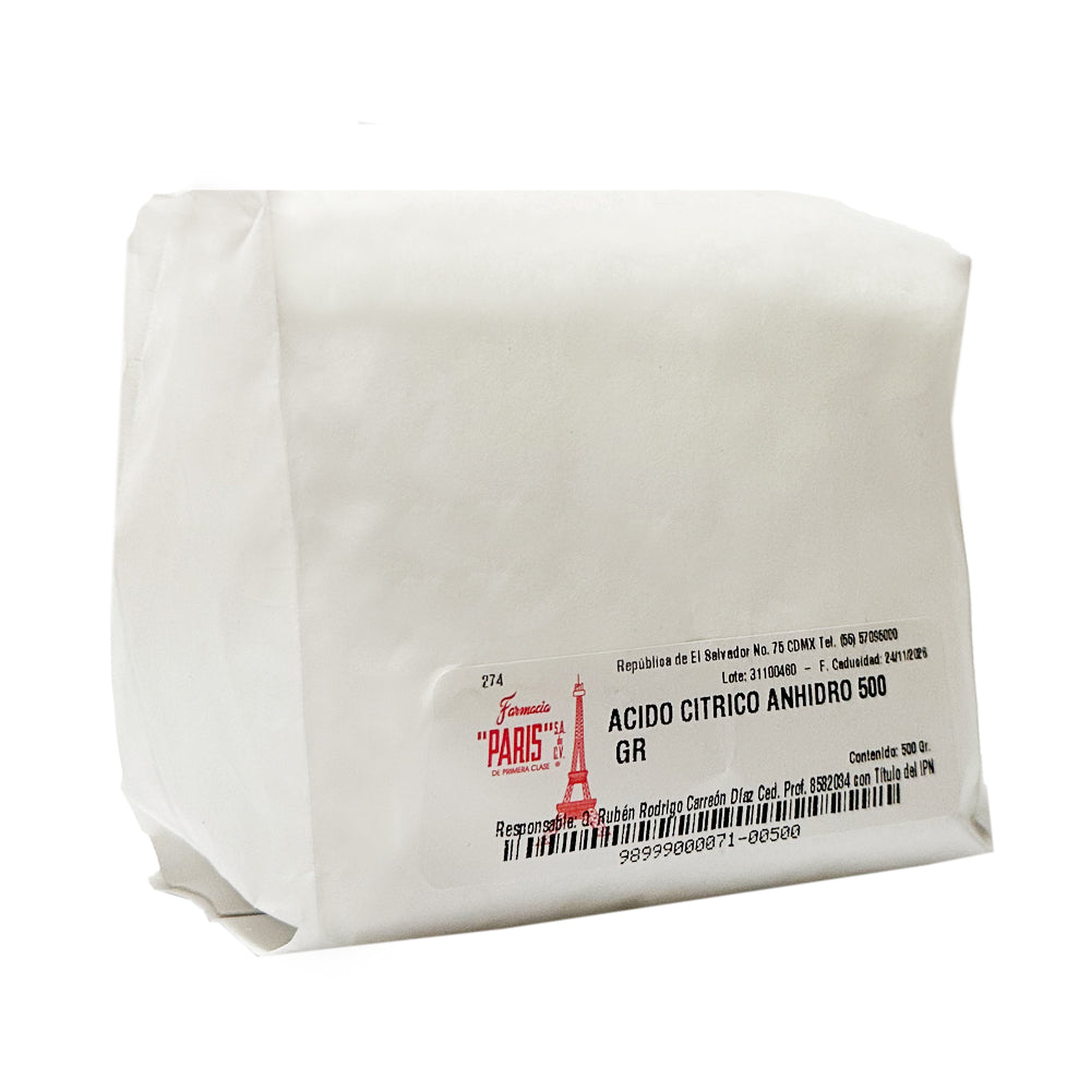 Ácido Cítrico Anhidro 500 g