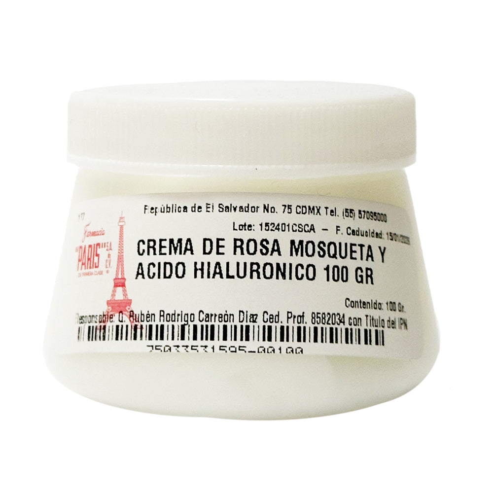 Crema de Rosa Mosqueta y Ácido Hialurónico 100 g