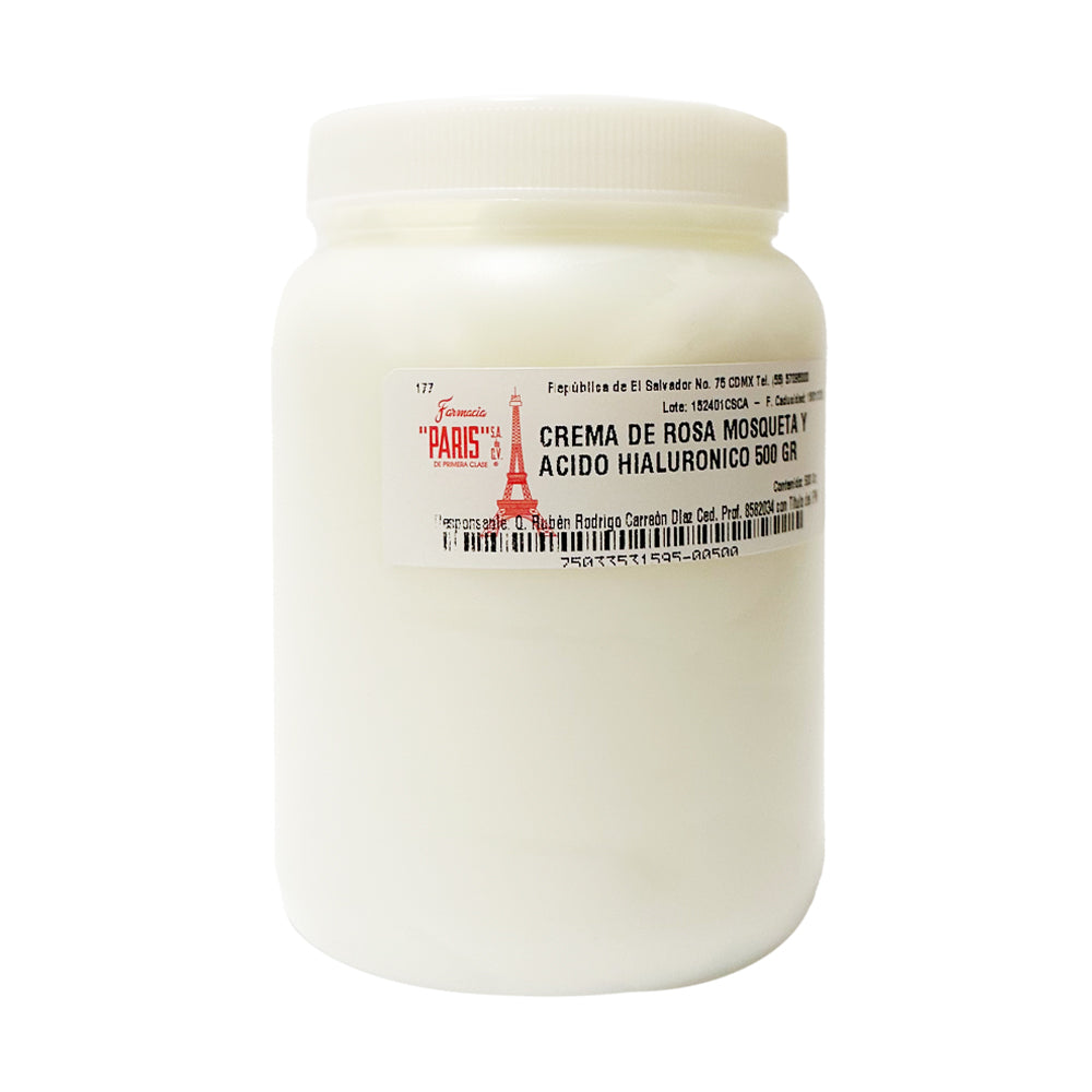 Crema de Rosa Mosqueta y Ácido Hialurónico 500 g