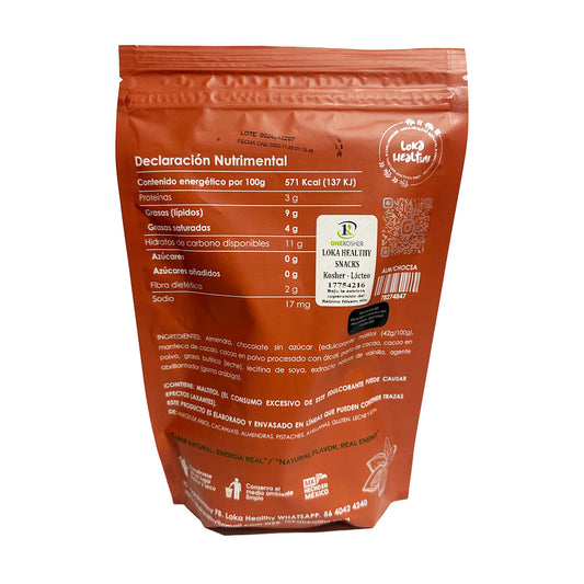 Loka healthy natural con chocolate sin azúcar 250 g