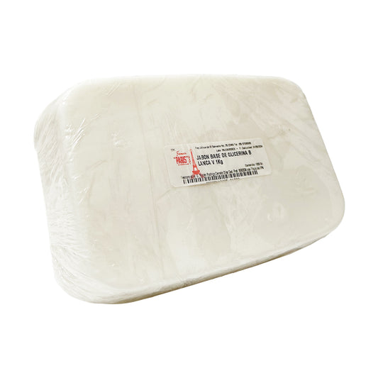 Jabón Base de Glicerina Blanca 1 kg