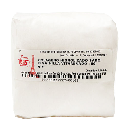 Colágeno Hidrolizado Vitaminado Sabor Vainilla 100 g