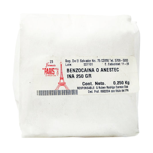 Benzocaína o Anestesia 250 g