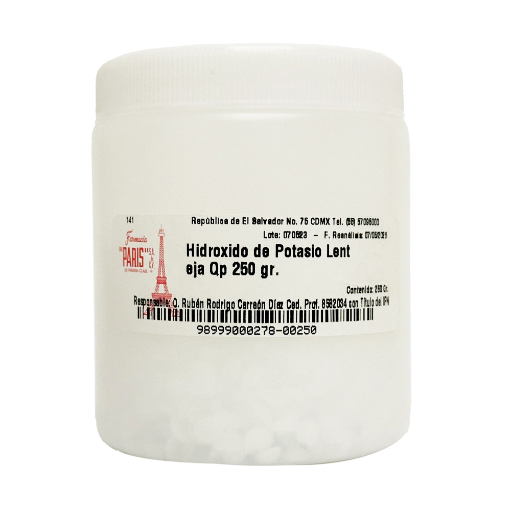 Hidróxido de Potasio lenteja 250 g