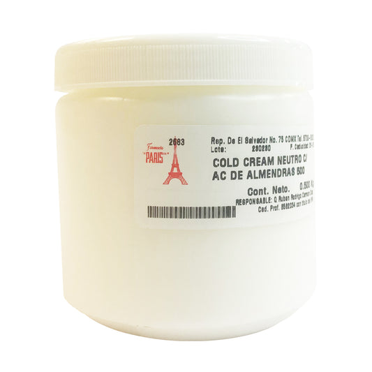 Cold Cream Neutro con Aceite de Almendras 500 g