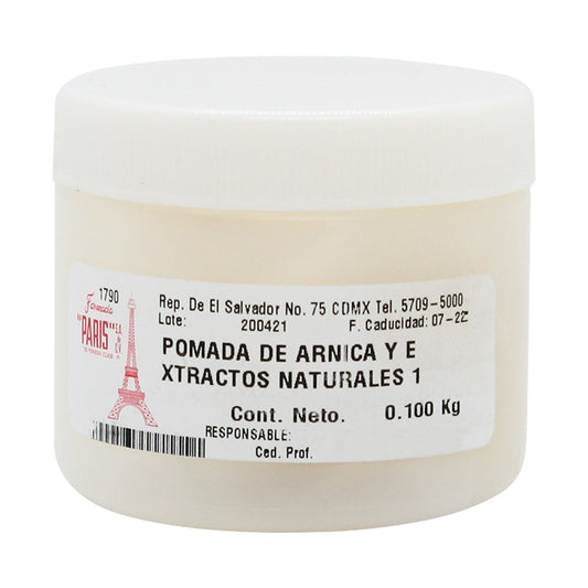 Pomada de Arnica y Extractos naturales 100 g