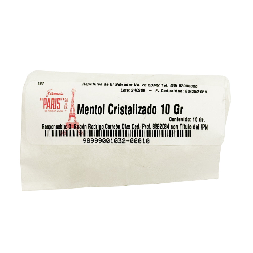 Mentol cristalizado 10 g