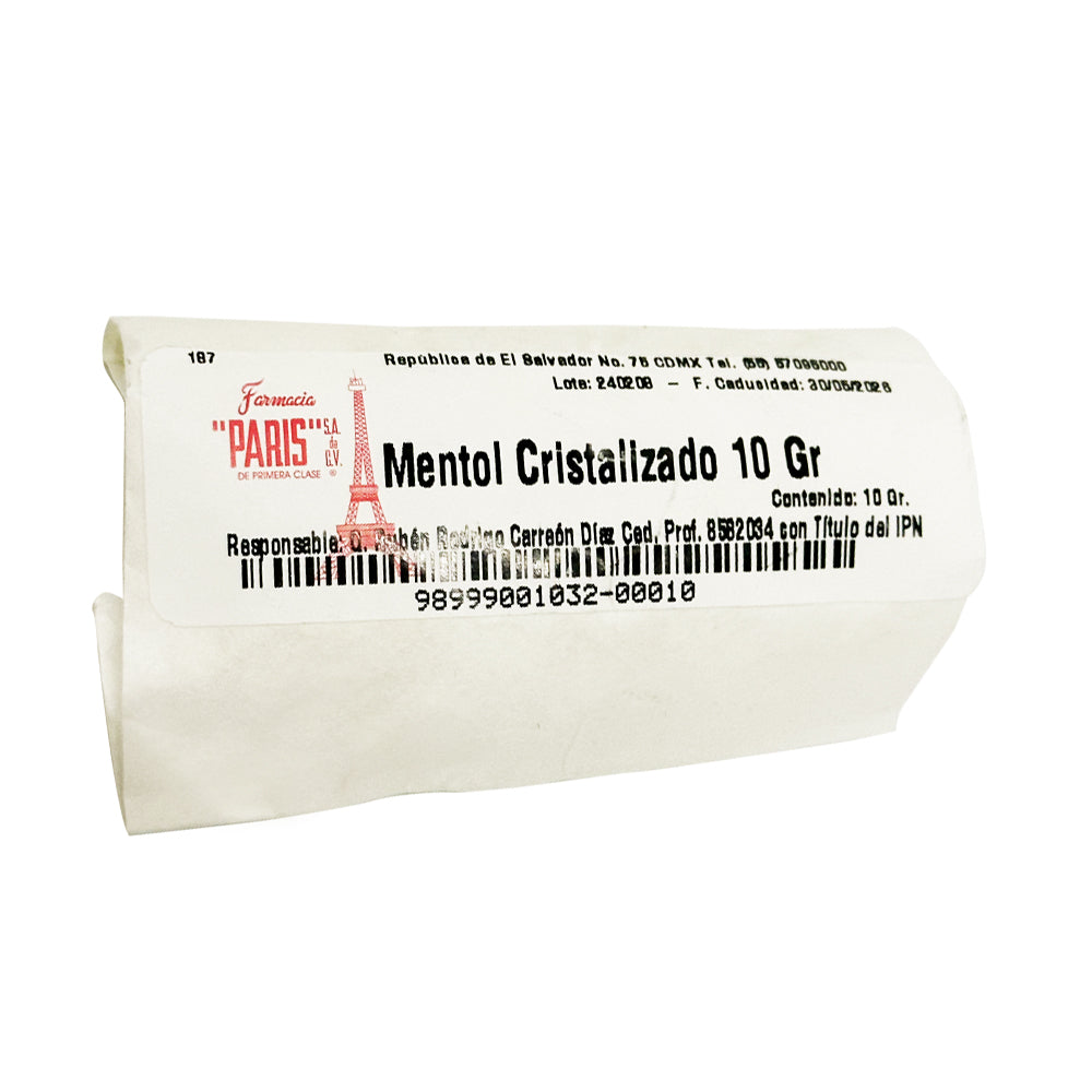 Mentol cristalizado 10 g