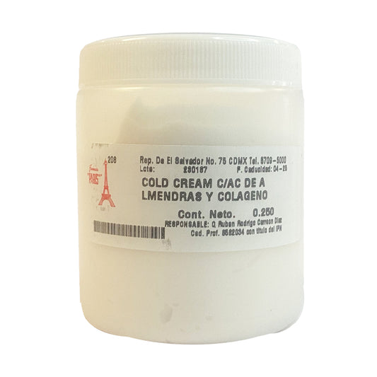 Cold Cream con aceite de Almendras y Colágeno 250 g