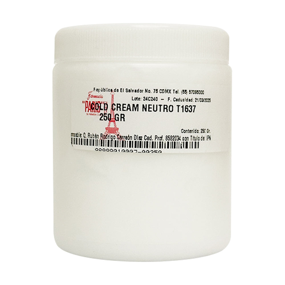 Cold Cream Neutro con Aceite de Almendras 250 g