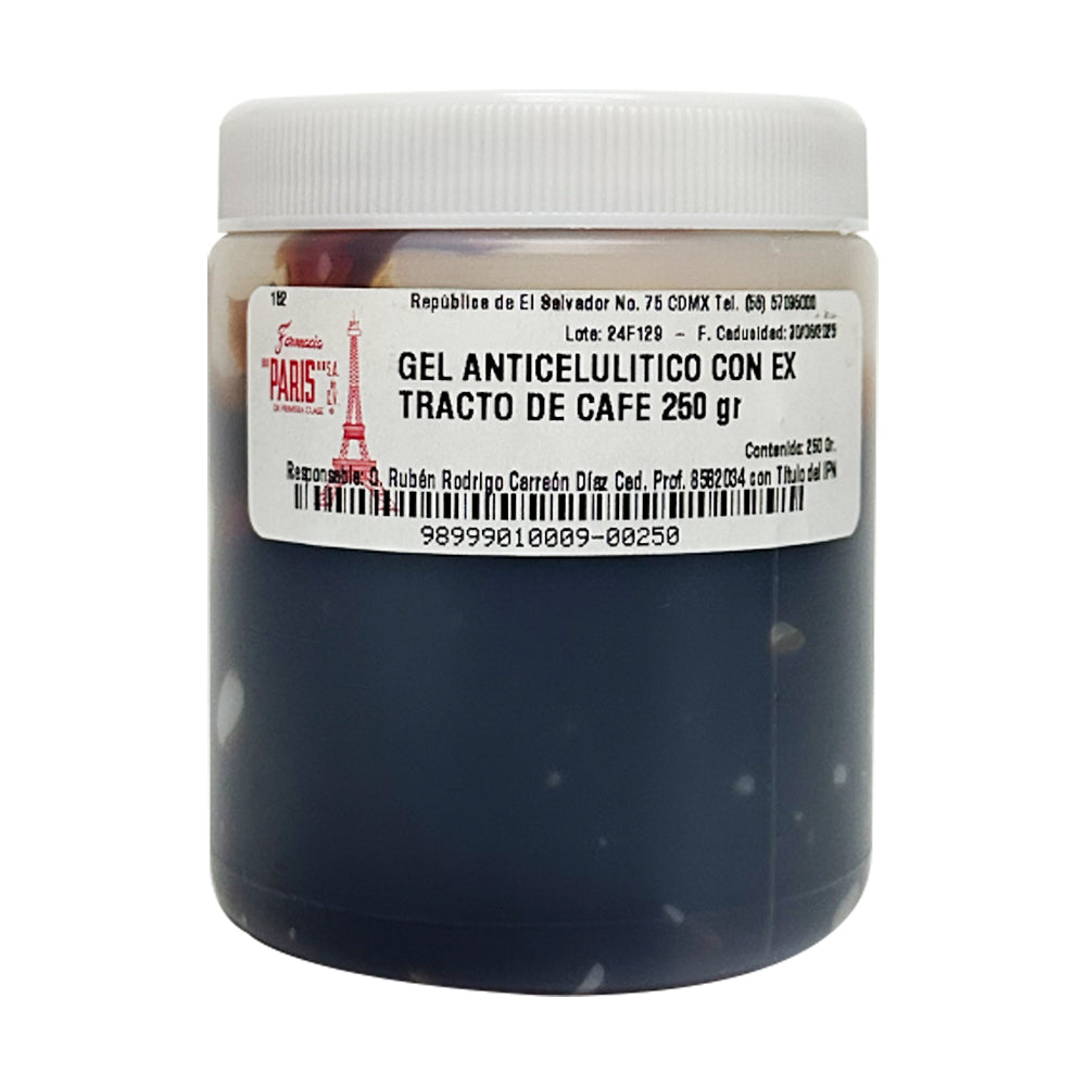 Gel anticelulítico con extracto de café 250 g