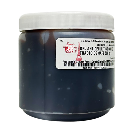 Gel anticelulítico con extracto de café 500 g