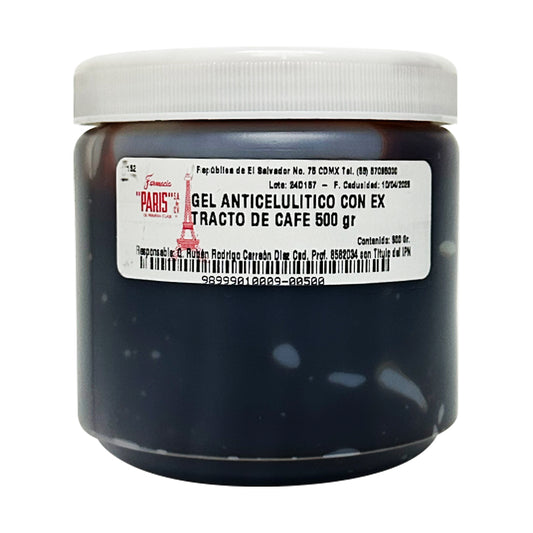 Gel anticelulítico con extracto de café 500 g